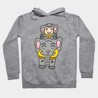 Fun elephant kid costume Hoodie